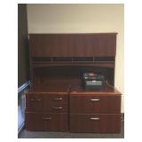 Two drawer horizontal filing cabinet, four drawer