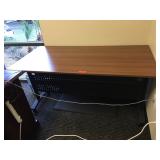 Rolling desk, approx 60 inches long