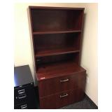 Fula cabinet w/hutch, approx 6 ft tall