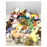 Collection of beanie babies and more.