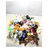 Collection of beanie babies and more.
