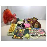 Assorted holiday decor.