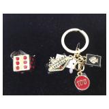 Kalifano Las Vegas Bejewelled Keyring.