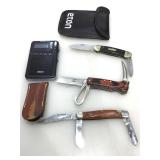 Assorted pocket knives incl. Colonial and Garret