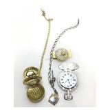 Pair of pocket watches and more