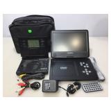 2 travel DVD players incl. Sylvania and Sharper