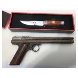 Decorative knife w/box, approx 9 inches long and