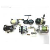 6 Fishing reels all different brands