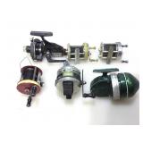 6 Fishing reels all different brands