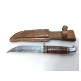 Western USA knife with sheath.