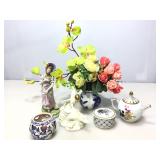 Collectible porcelain. Vases, dishes figurines