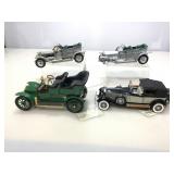 4 Die-cast cars, scale 1:18