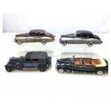 4 Die-cast cars, scale 1:18