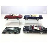4 Die-cast cars, scale 1:18