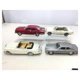 4 Die-cast cars, scale 1:18