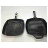 Pair of Cast Iron skillets one from Lodge
