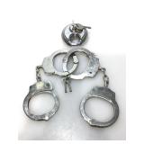 Pair of handcuffs with keys and more