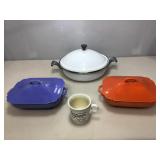 Fiesta cooking pot and more fiesta pieces