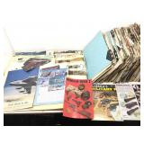 Large organized collection of magazine clippings