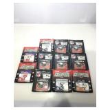 Assorted sports team coasters.