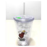 Miami heat swirlstraw tumbler.