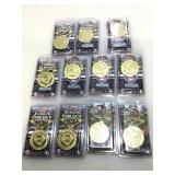 NIB sports keychains.