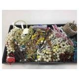 Lot of broken jewelry for crafts or parts.