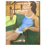 A Agronsky signed Oil portrait of Nola Girl in