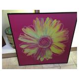 Andy Warhol framed print on canvas,