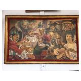 Framed Oil painting on canvas, signed by artist,