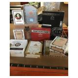 Assorted cigar boxes