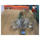 Assorted bar glasses