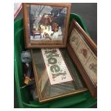 Box of Christmas decorations