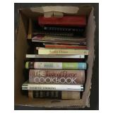 Box of cookbooks various titles and authors