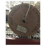 Spool of high-quality coaxial cable white RG 6