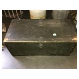 Wood chest, approx 4 ft long