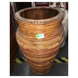 Wicker basket, approx 2 ft tall