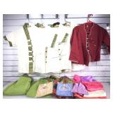 Fabric shorts, shirts and more.