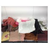Fabric pashminas and more.