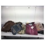 Fabric pant suits and more.