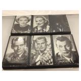 Vintage vending machine cards with actors.