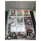 Album of mixed sports cards