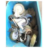Assorted wheels with brackets
