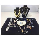 Assorted Costume Jewelry. Some Vintage. Tray Not