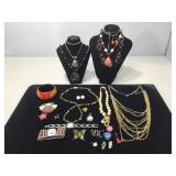 Assorted Costume Jewelry. Some Vintage. Tray Not