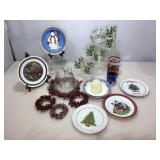 Vintage Christmas mugs, Candle Holders and Decor