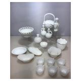 Assorted Milk Glass