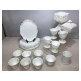 Assorted Milk Glass Grape Leaf & Vine Patterns