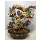 14in H Multi-Gemstone Tree Of Happiness. NIB