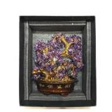 14in H Amethyst Crystal Tree. Damaged, See